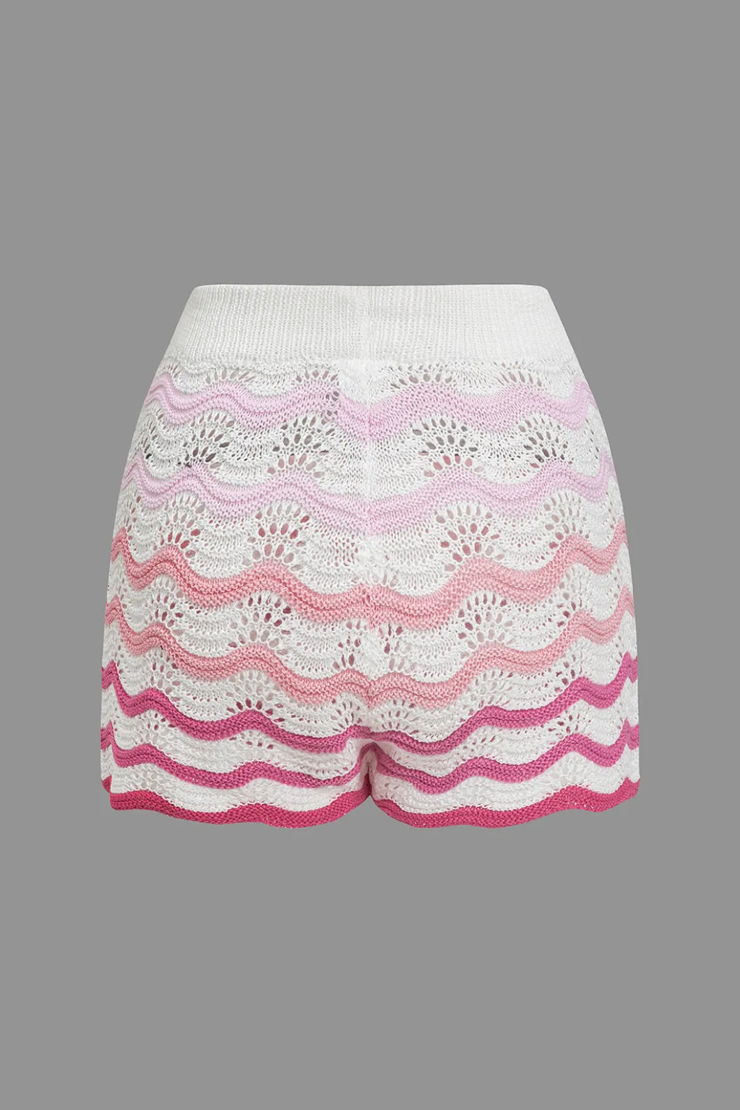 Ombre Knit Color Block Mini Skirt Set>MICAS Fashion