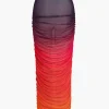 Ombre Print Ruched Maxi Skirt>MICAS Outlet