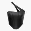 One Shoulder Corset Top>MICAS Fashion