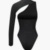 One Shoulder Cut out Bodysuit>MICAS Outlet