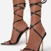 Open Pointed-toe Lace-up High Heels>MICAS Fashion