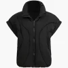 Padded Cap-Sleeve Zip Vest>MICAS New