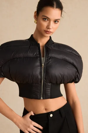 Padded Zipper Cropped Puffer>MICAS Discount