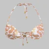 Paisley Print Tie-Up Bikini Set>MICAS New