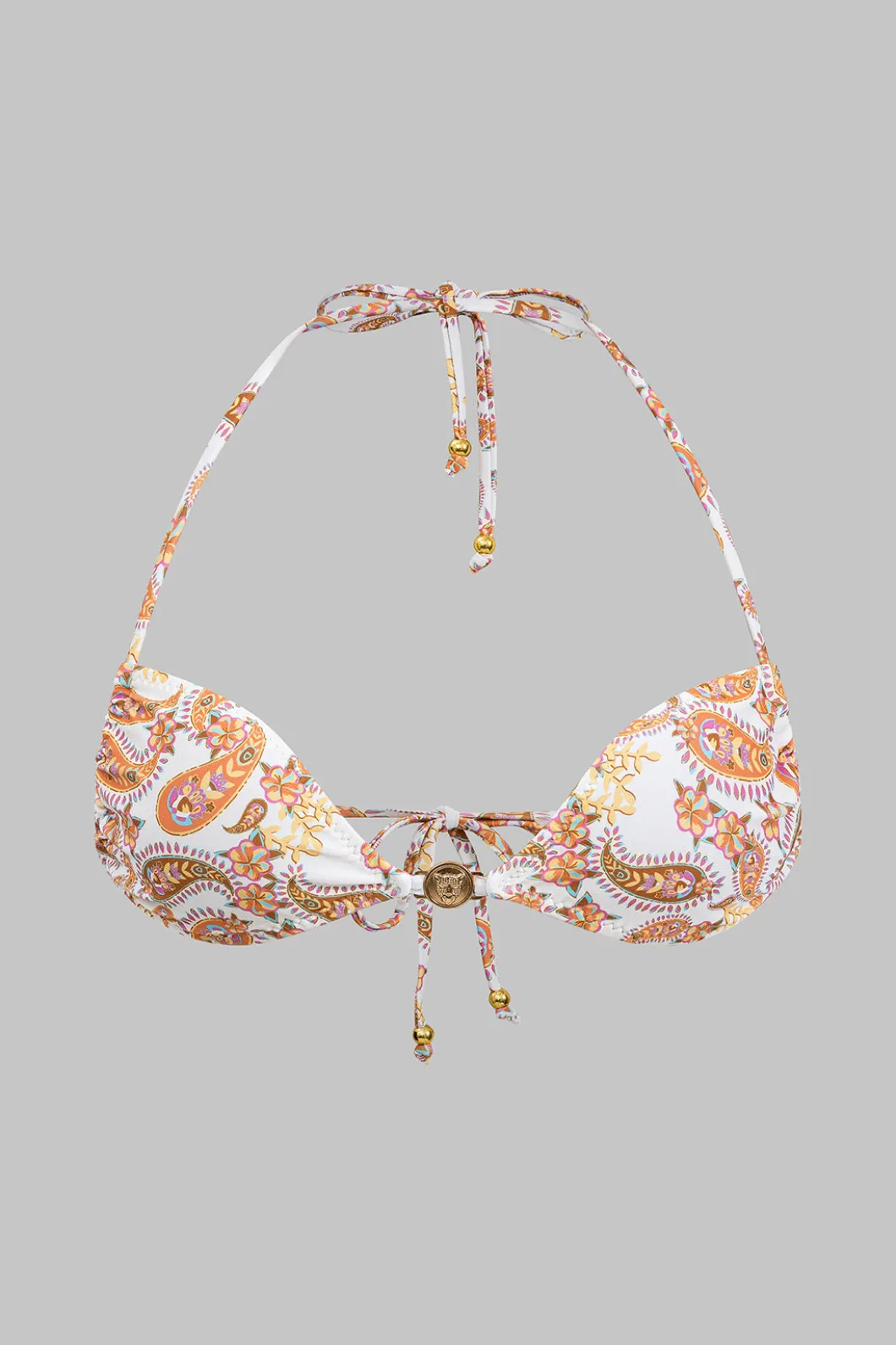 Paisley Print Tie-Up Bikini Set>MICAS New