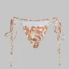 Paisley Print Tie-Up Bikini Set>MICAS New