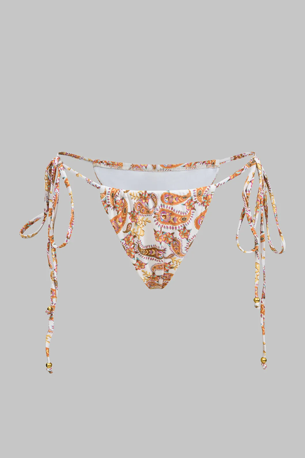 Paisley Print Tie-Up Bikini Set>MICAS New