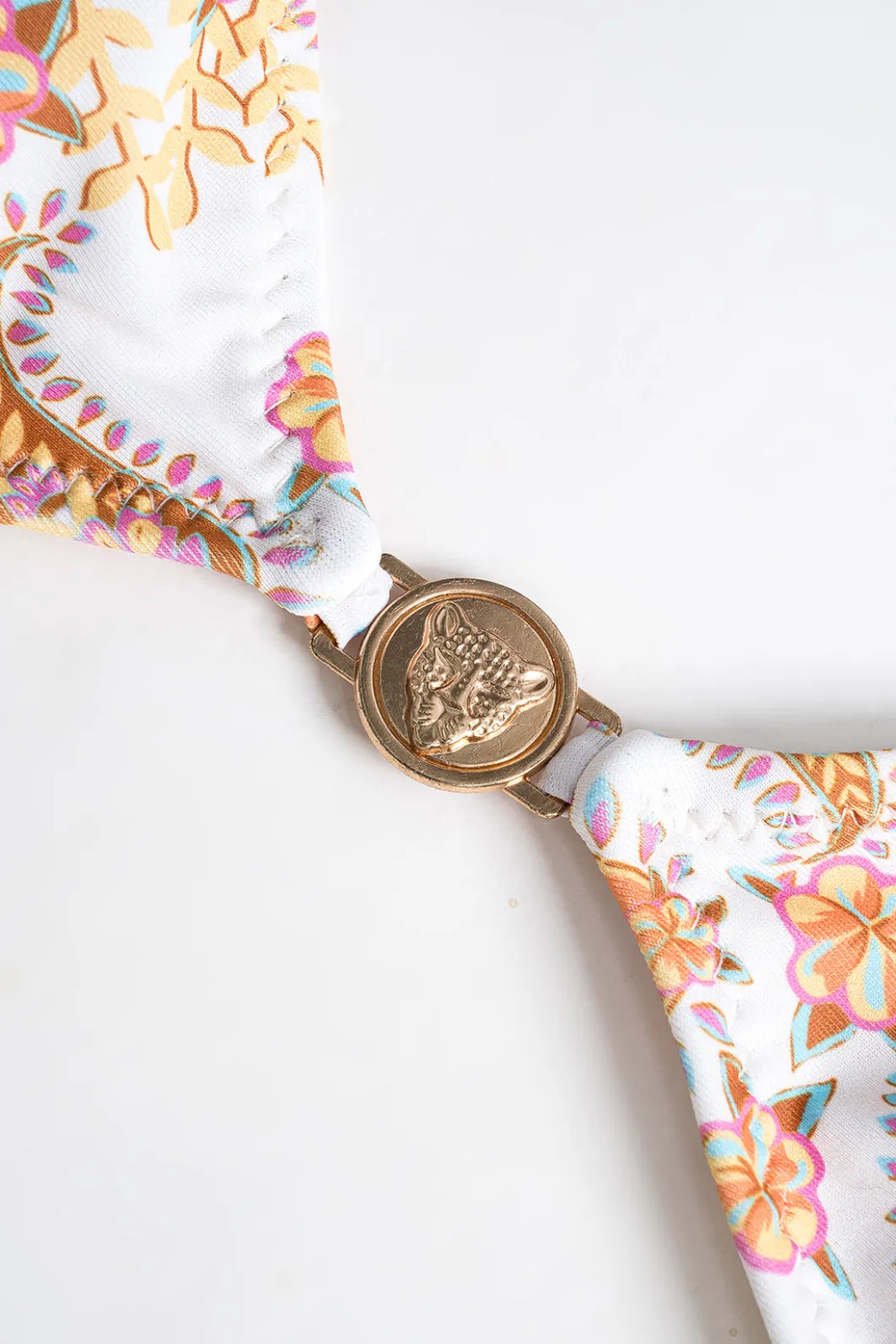 Paisley Print Tie-Up Bikini Set>MICAS New