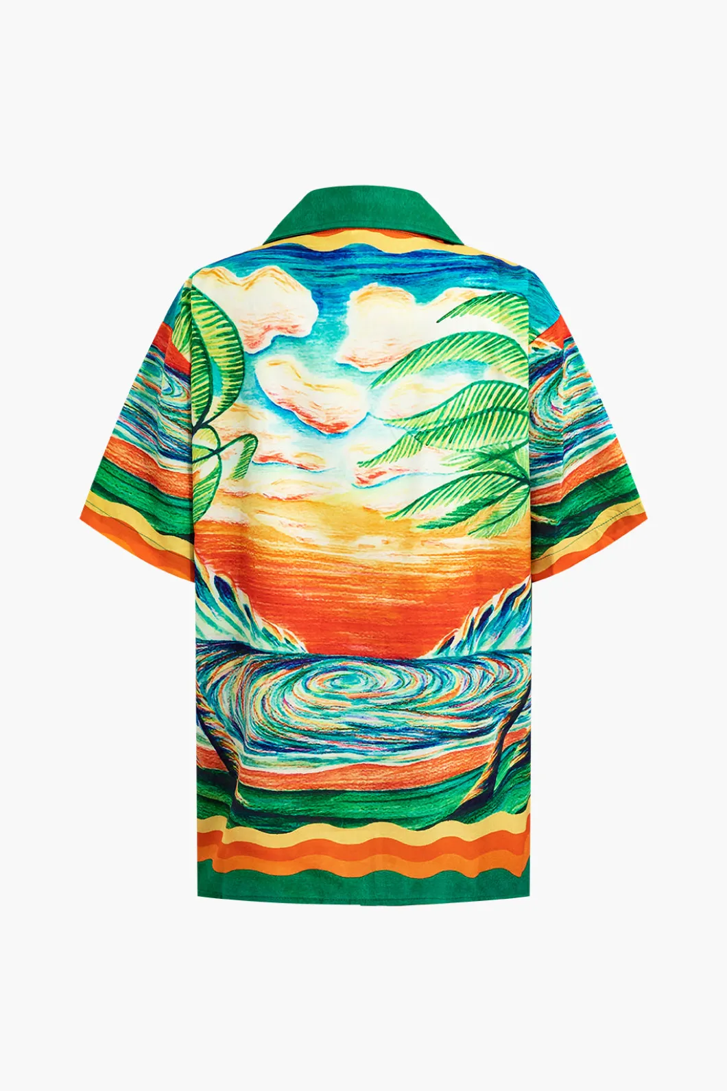 Palm Tree Print Shorts Set>MICAS Hot