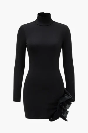 Patchwork Long Sleeve Mini Dress>MICAS Clearance