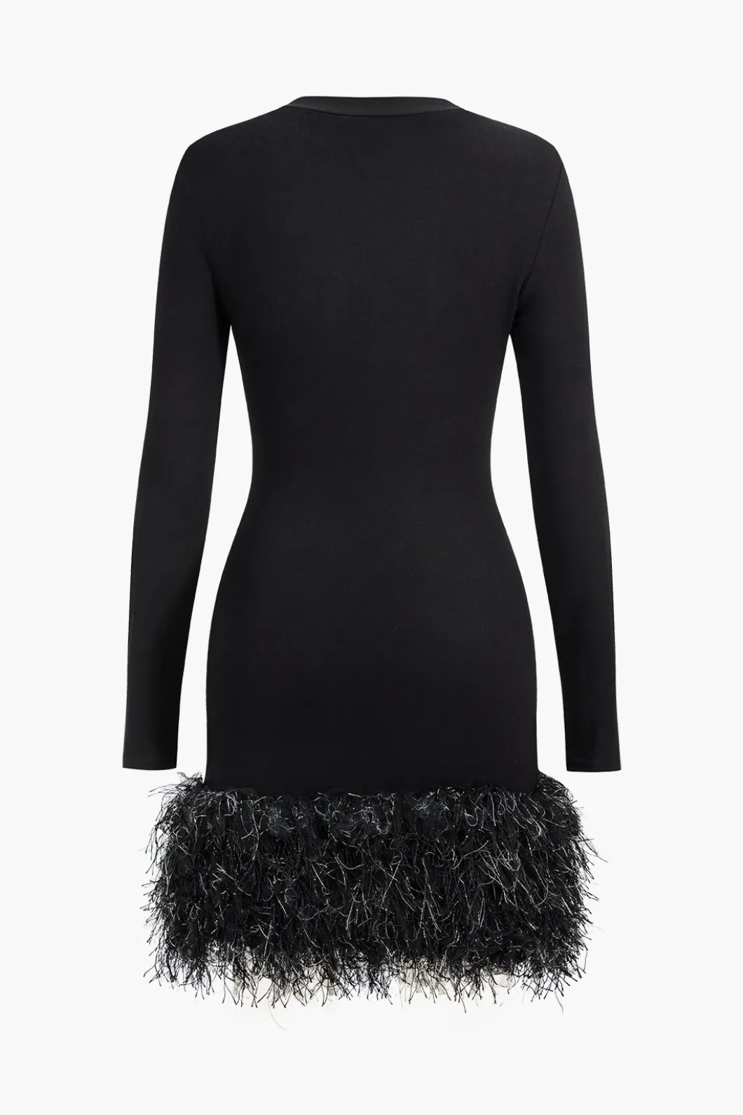 Patchwork Long Sleeve Mini Dress>MICAS Hot