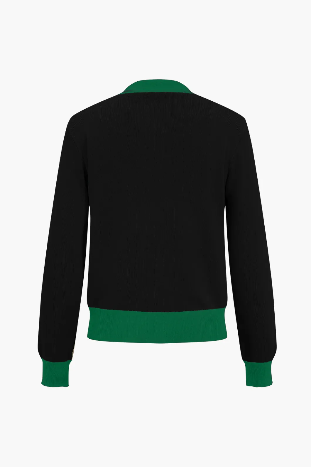 Patchwork V-Neck Sweater Cardigan And Pants Set>MICAS Clearance