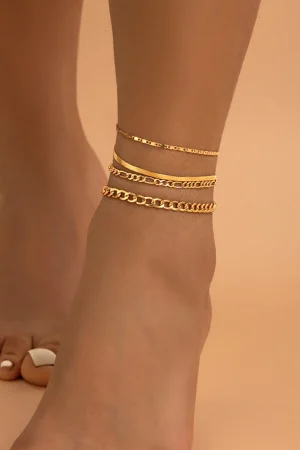 4pc Chain Anklet Set>MICAS Hot