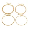 4pc Chain Anklet Set>MICAS Hot