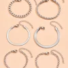 6pc Cuban Chain Link Bracelet Set>MICAS Online
