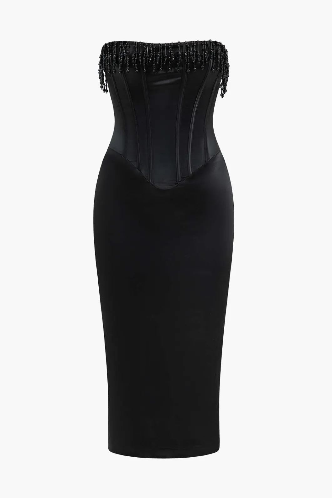 Pearl Braided Eyelet Corset Midi Dress>MICAS Discount