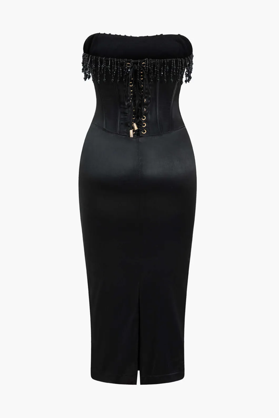 Pearl Braided Eyelet Corset Midi Dress>MICAS Discount