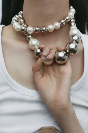 Pearl Double-Layered Necklace>MICAS Hot