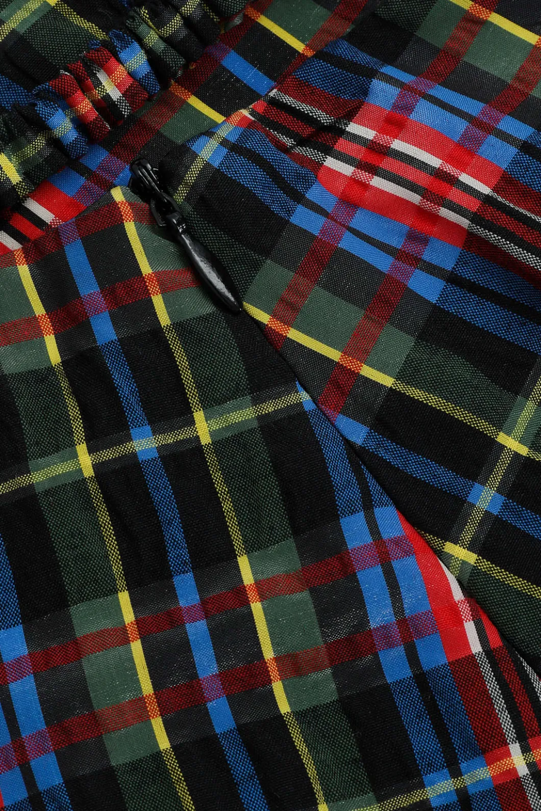 Plaid Cut Out Waist Midi Skirt>MICAS Discount