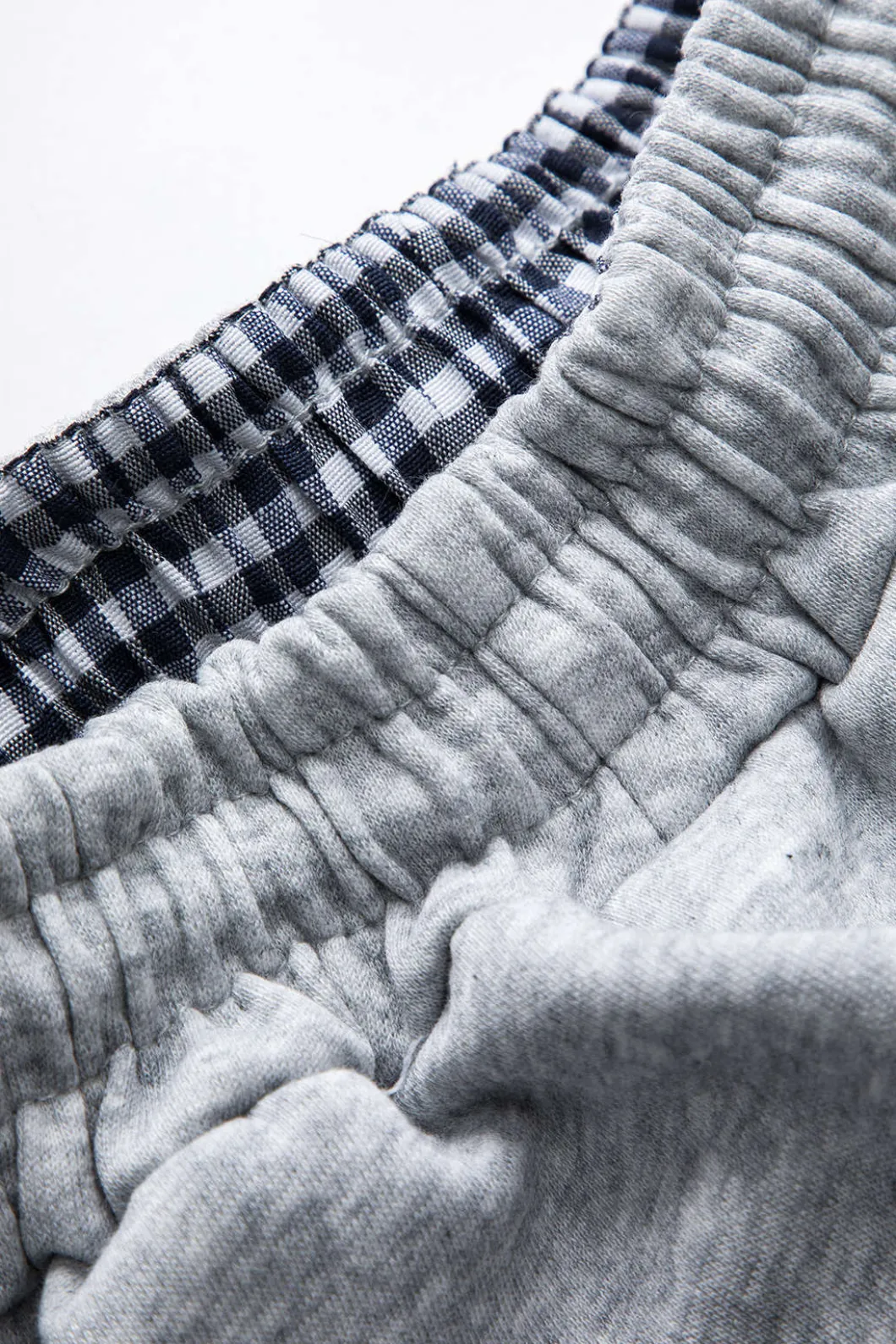 Plaid Print Patchwork Top And Drawstring Skirt Set>MICAS Outlet