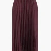 Pleated Satin Skirt>MICAS Discount