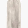 Pleated Satin Skirt>MICAS Discount