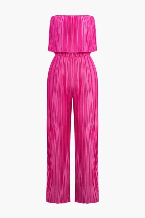 Plisse Wrap Off Shoulder Jumpsuit>MICAS Hot