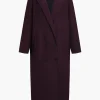 Pocketed Button Notched Lapel Coat>MICAS Discount