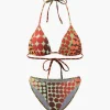 Polka Dot Bikini With Headscarf And Sarong Set>MICAS Best
