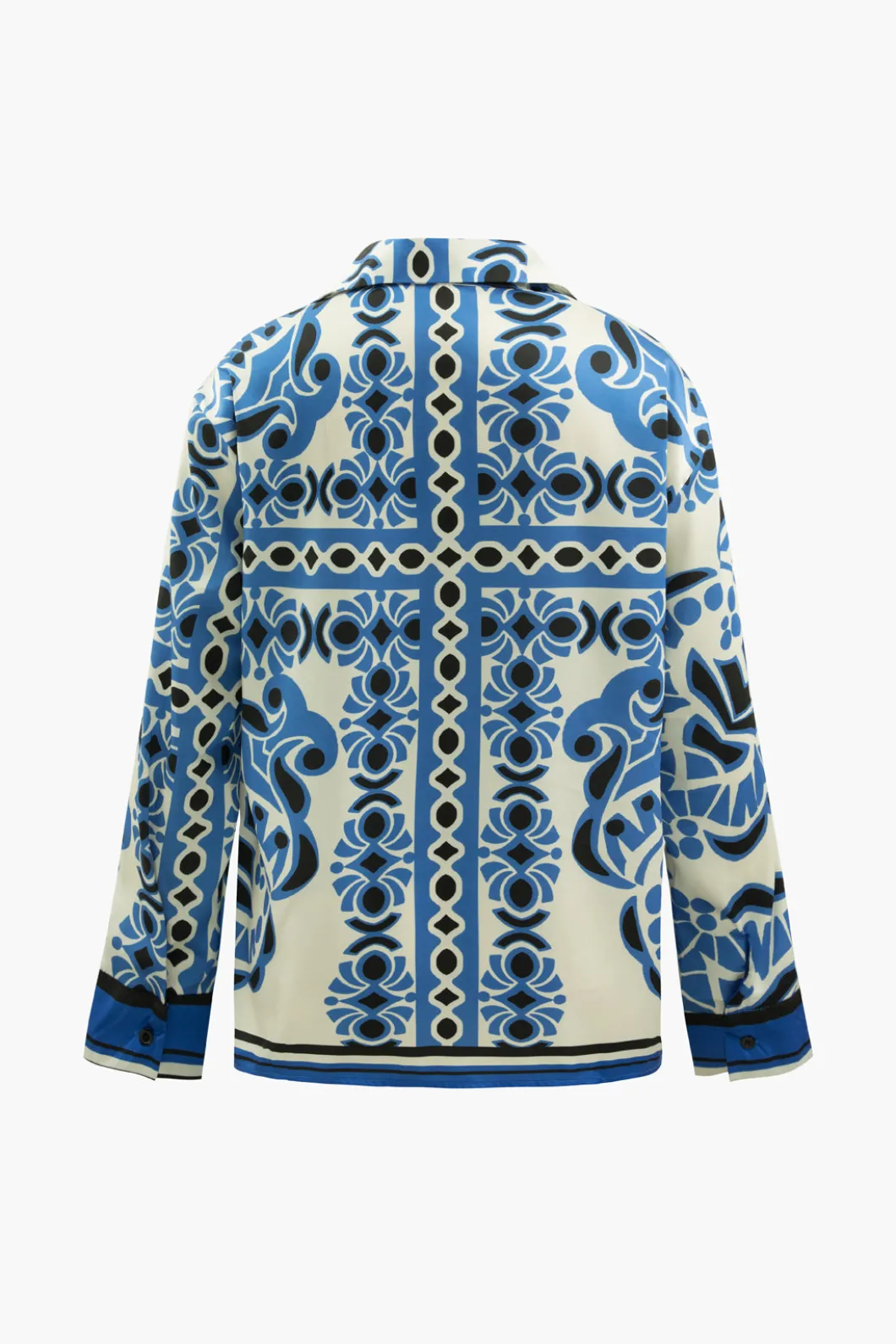 Printed Chest Pocket Long Sleeve Shirt>MICAS Online