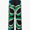 Printed Drawstring Waist Straight Leg Pants>MICAS Discount