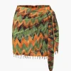 Printed Knot Mini Skirt>MICAS Fashion