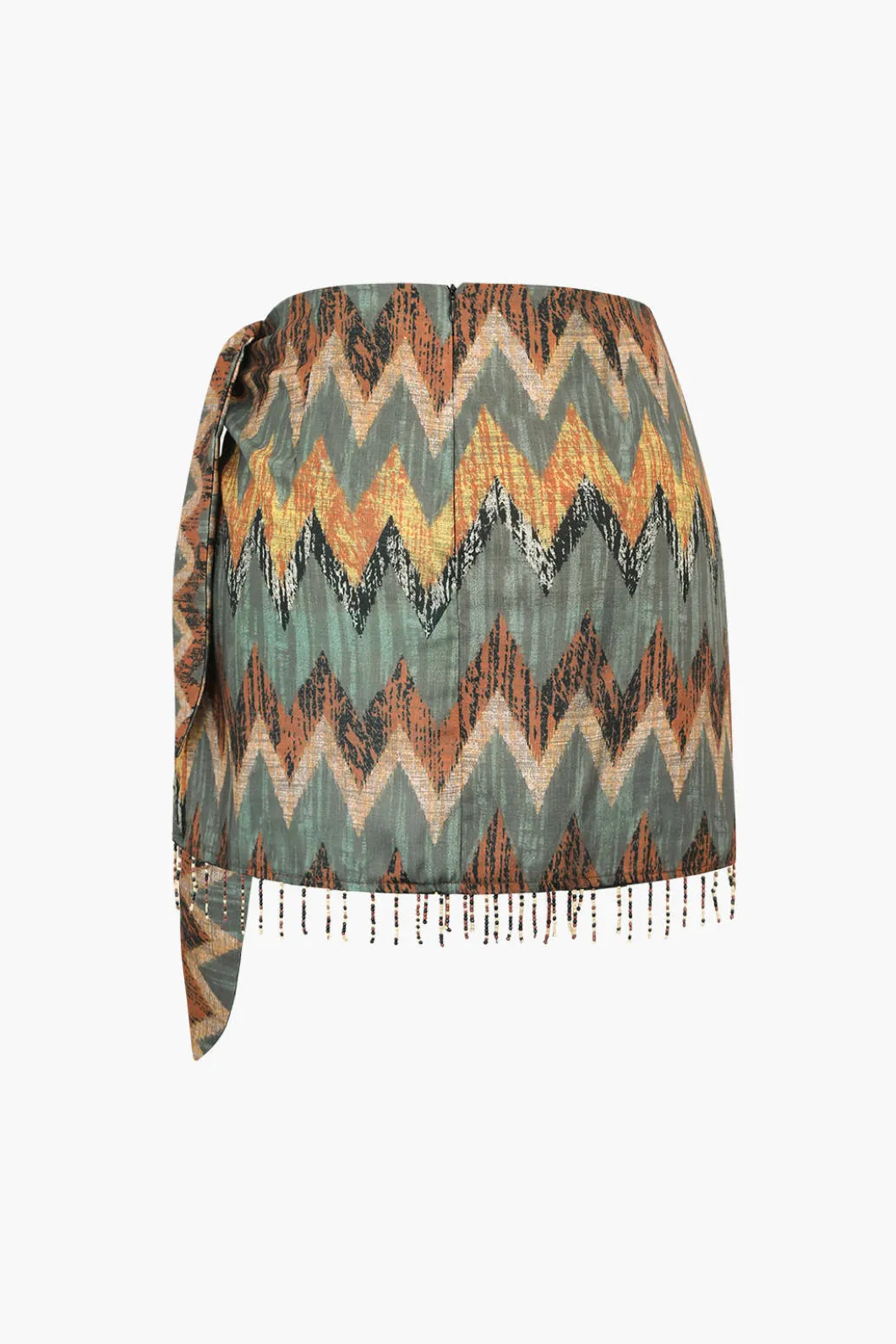 Printed Knot Mini Skirt>MICAS Fashion