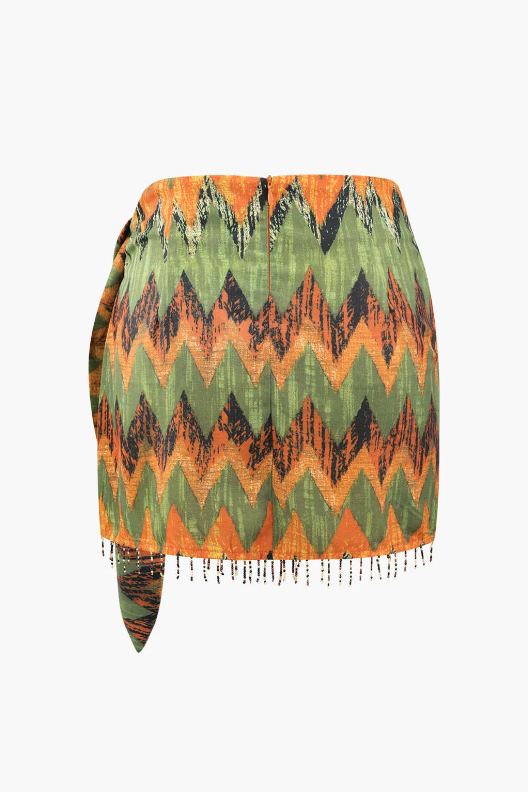 Printed Knot Mini Skirt>MICAS Fashion