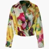 Printed Satin Blouse>MICAS Sale
