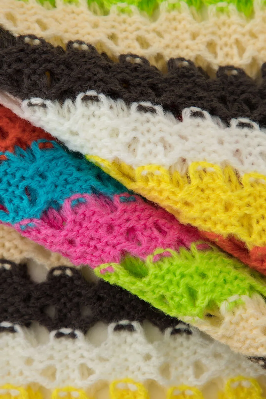 Rainbow Crochet Split Tassel Cover-Up Skirt>MICAS Outlet