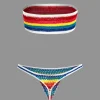 Rainbow Stripe Crochet Bikini Set>MICAS Discount
