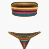 Rainbow Stripe Crochet Bikini Set>MICAS Discount