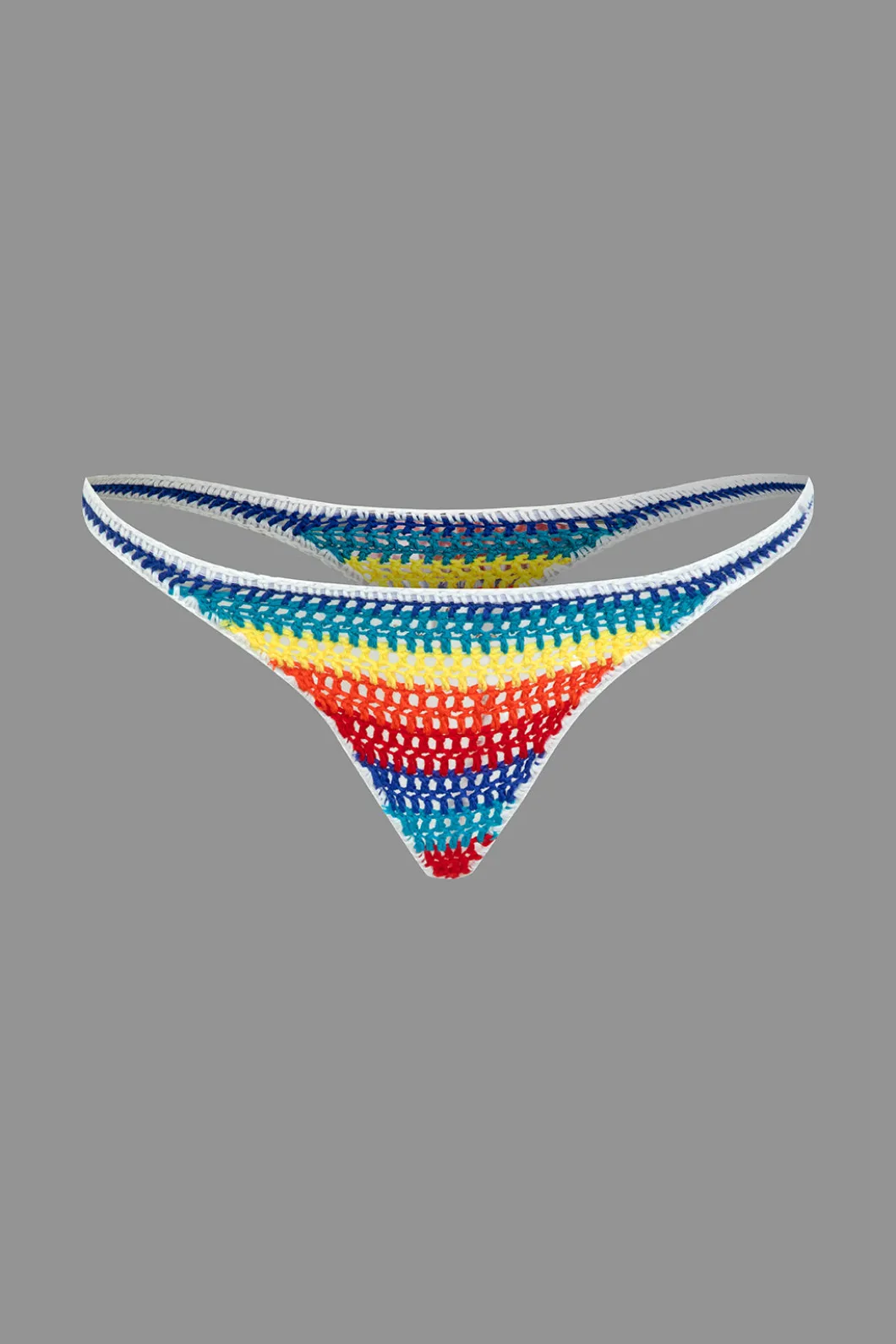 Rainbow Stripe Crochet Bikini Set>MICAS Discount