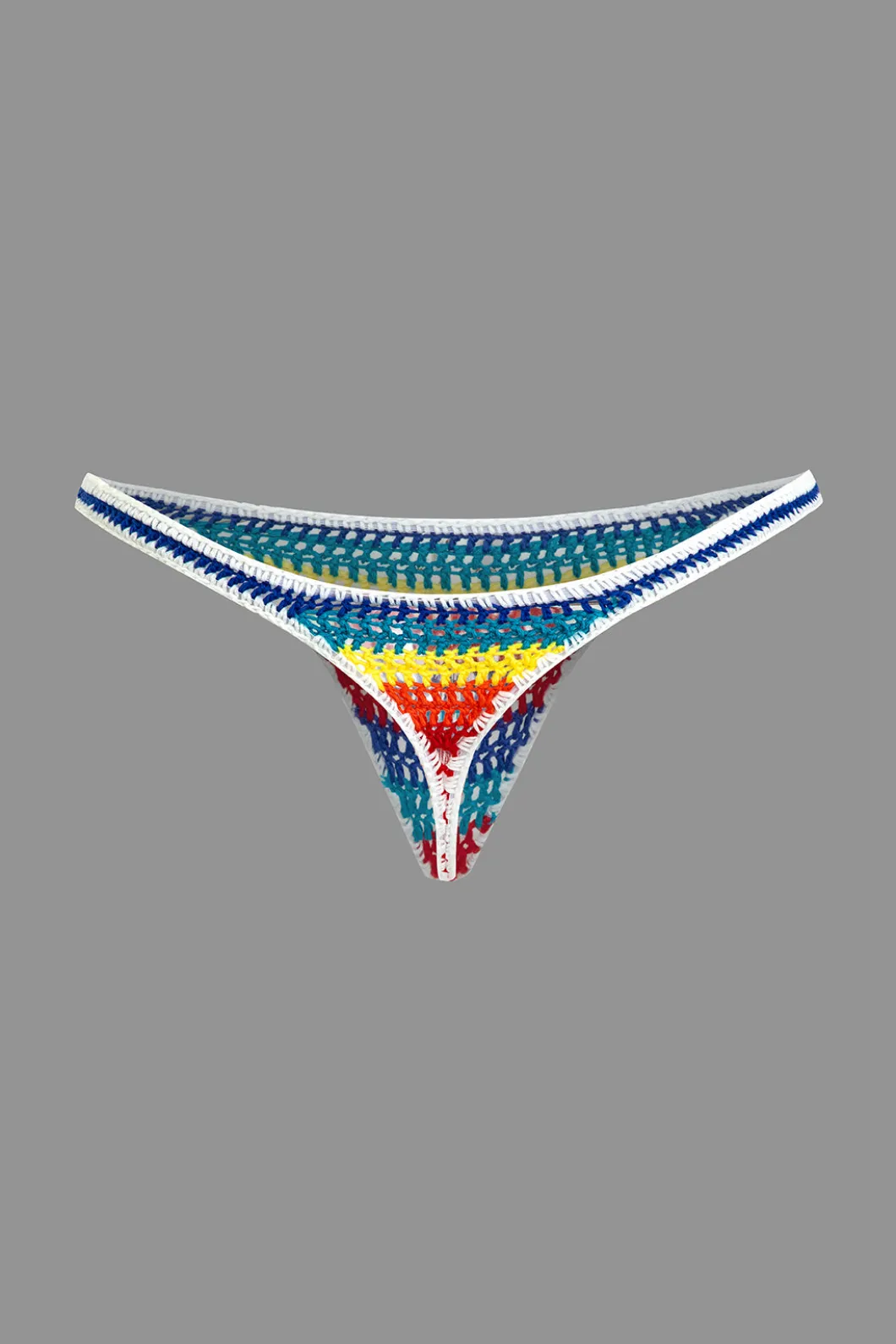 Rainbow Stripe Crochet Bikini Set>MICAS Discount