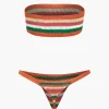 Rainbow Stripe Crochet Bikini Set>MICAS Discount