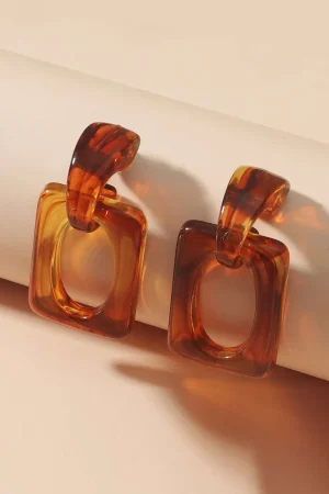 Retro Amber Earrings>MICAS Hot