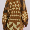 Retro Pattern Knit Button Cardigan>MICAS Fashion