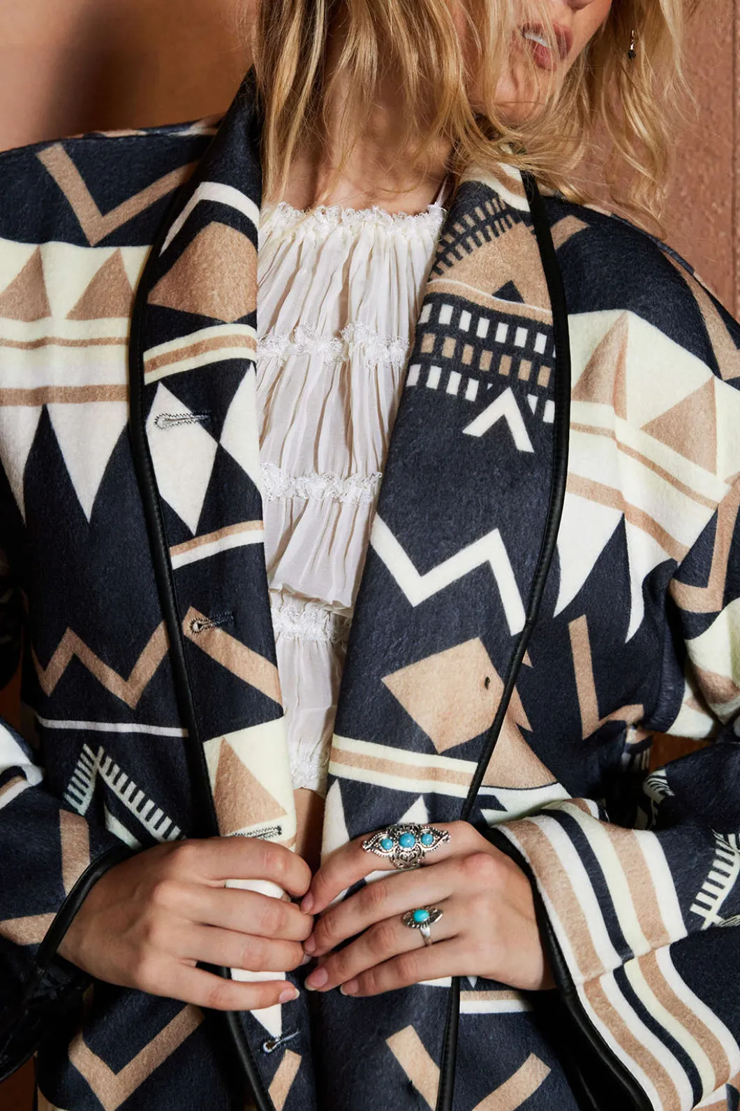 Retro Print Jacket>MICAS Online