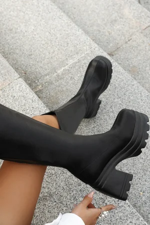 Round Toe Knee High Boots>MICAS Hot