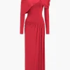 Ruched Long Sleeve Maxi Dress>MICAS Outlet