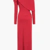 Ruched Long Sleeve Maxi Dress>MICAS Outlet