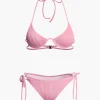 Ruched Tie Halter Bikini Set>MICAS Outlet
