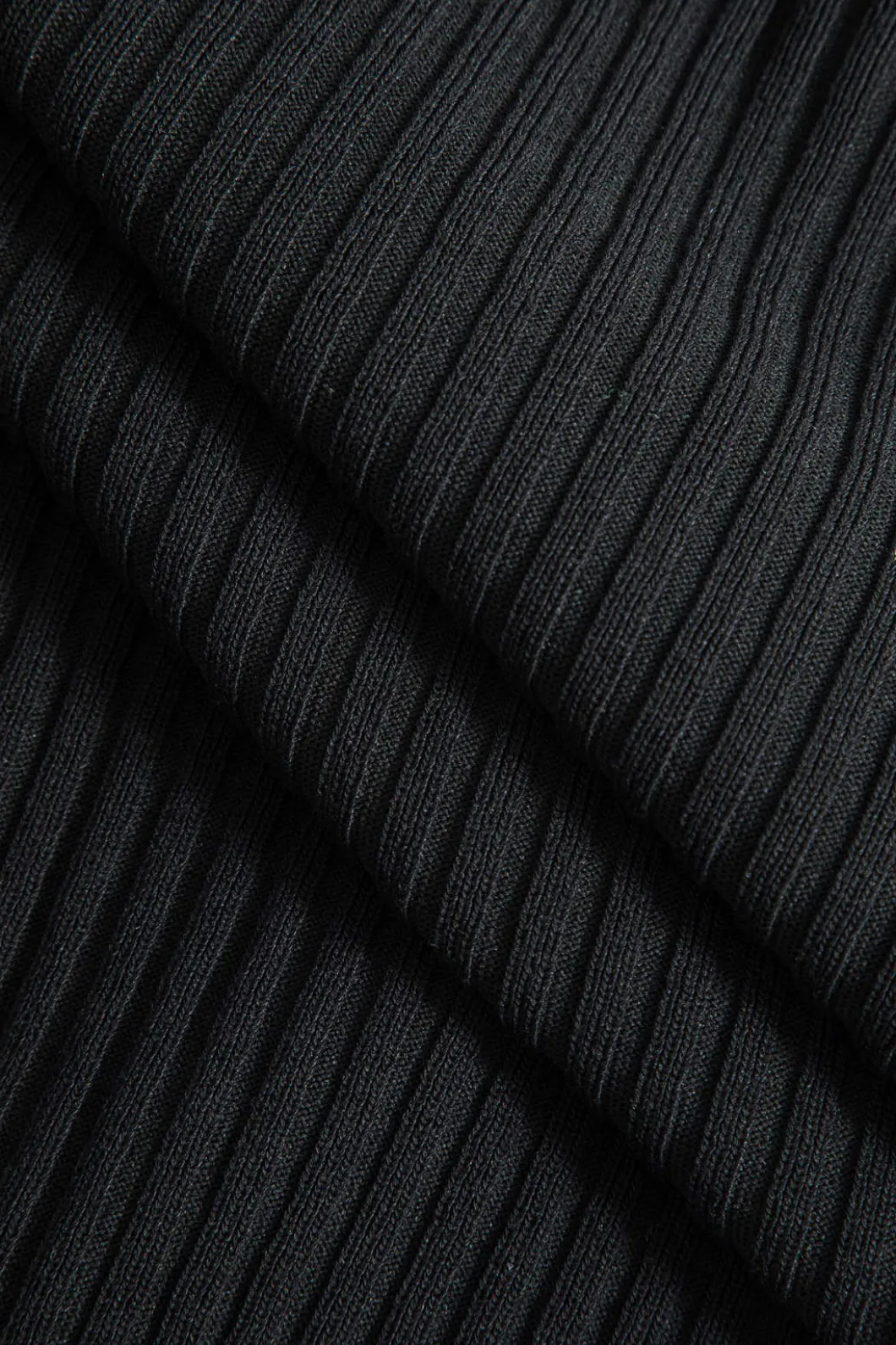 Ruffled Cuffs And Collar Ribbed Knit Button Front Midi Dress>MICAS Clearance