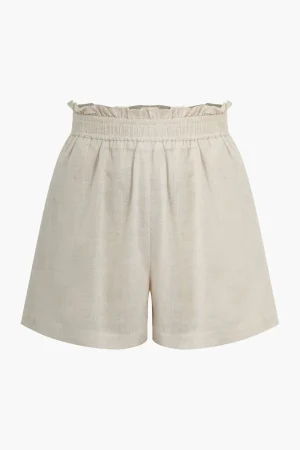 Ruffled Waistband Shorts>MICAS Clearance